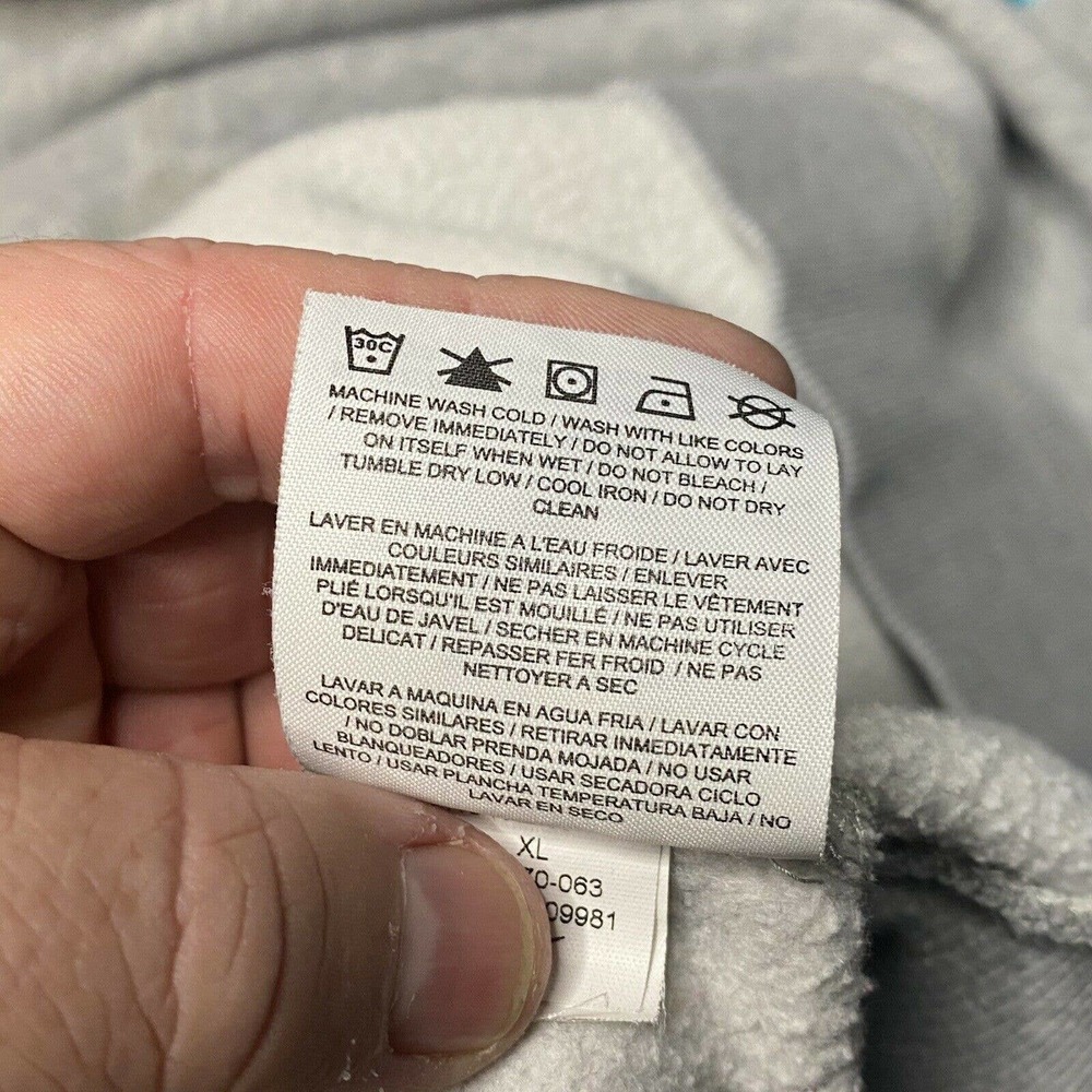 Nike Mini Swoosh Sweatshirt XL Heather Gray Crew - Picture 8 of 10